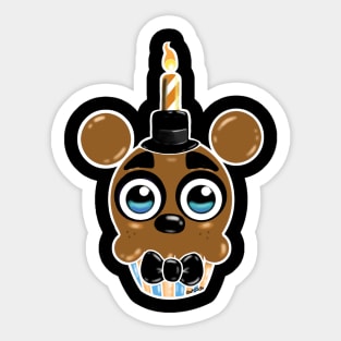 Freddy Cupcake Sticker